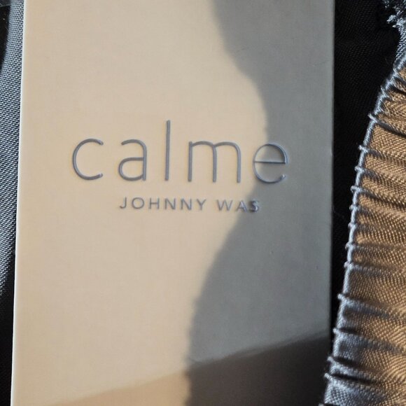 Johnny Was Women Silver Gray Pull on Pants XS Quiet Luxury Resortcore Boho Chic - Picture 5 of 16